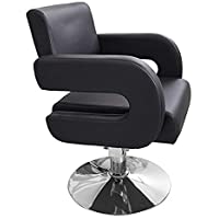 Los mejores  - Crisnails® Sillón Profesional de Peluquería- 360º Giratoria con Base Fijo de Metal- Altura Regulable- Asiento Suave y…